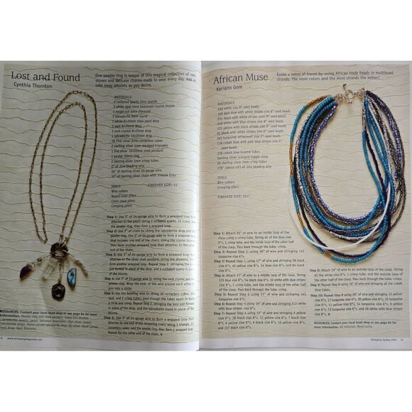 Stringing Magazine Spring 2006 Over 150 Designs And How To Create Them - Picture 9 of 16